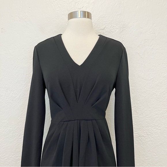 Brooks Brothers Black Dress Pleated 2 - Picture 2 of 11